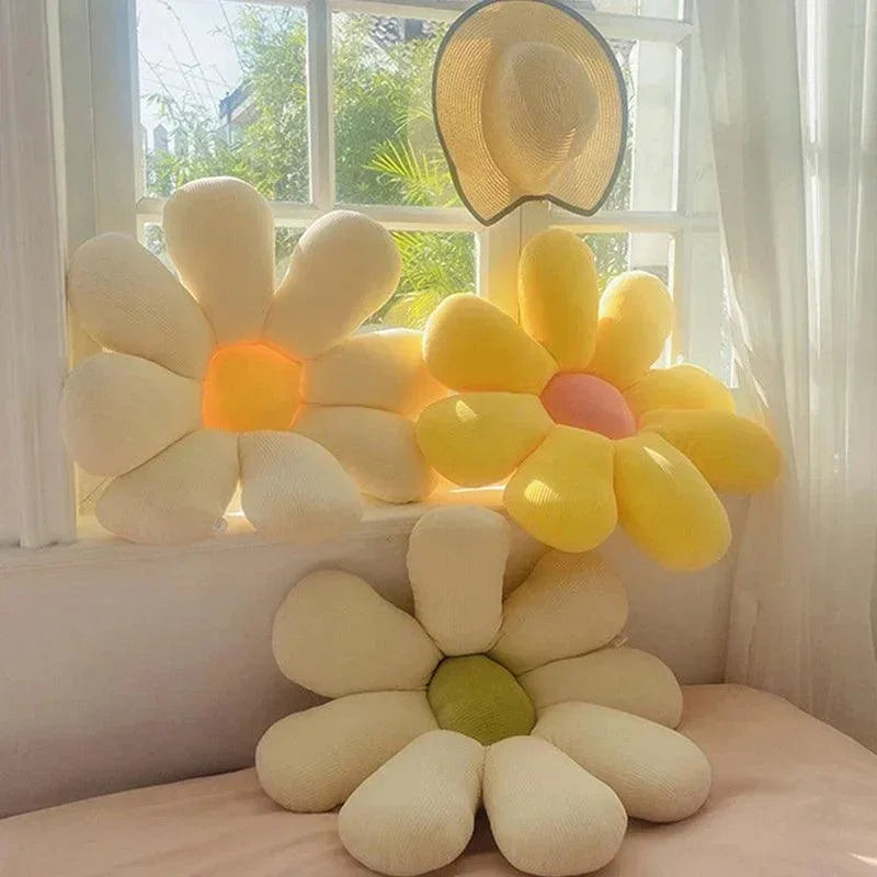Almofada Infantil de Girassol para Decoração Lenogue