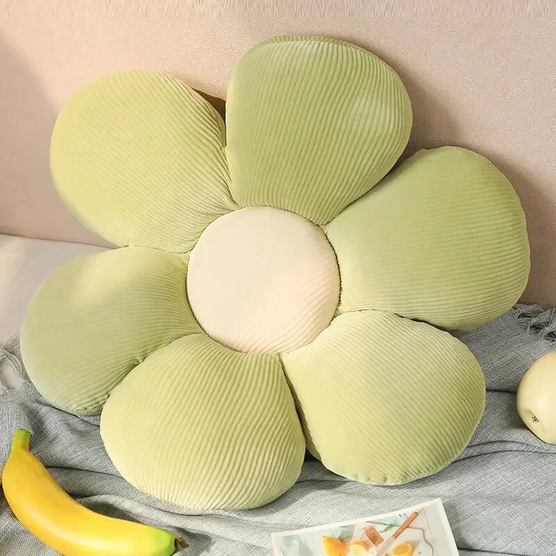 Almofada Infantil de Girassol para Decoração Lenogue Verde