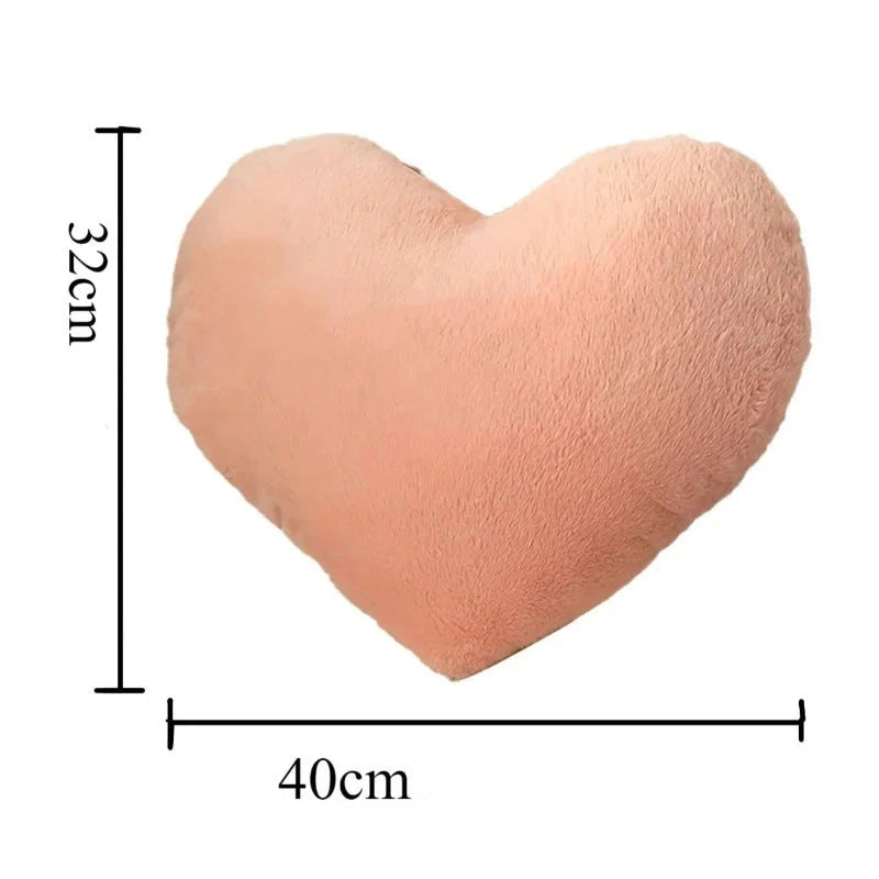 Almofada Infantil Pelúcia Coração Rosa Lenogue / 32 x 40cm