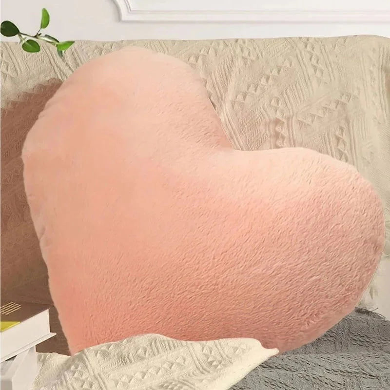 Almofada Infantil Pelúcia Coração Rosa Lenogue / 32 x 40cm