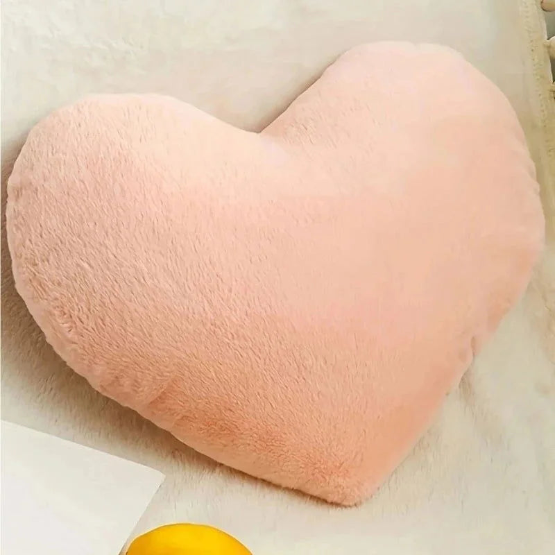 Almofada Infantil Pelúcia Coração Rosa Lenogue / 32 x 40cm
