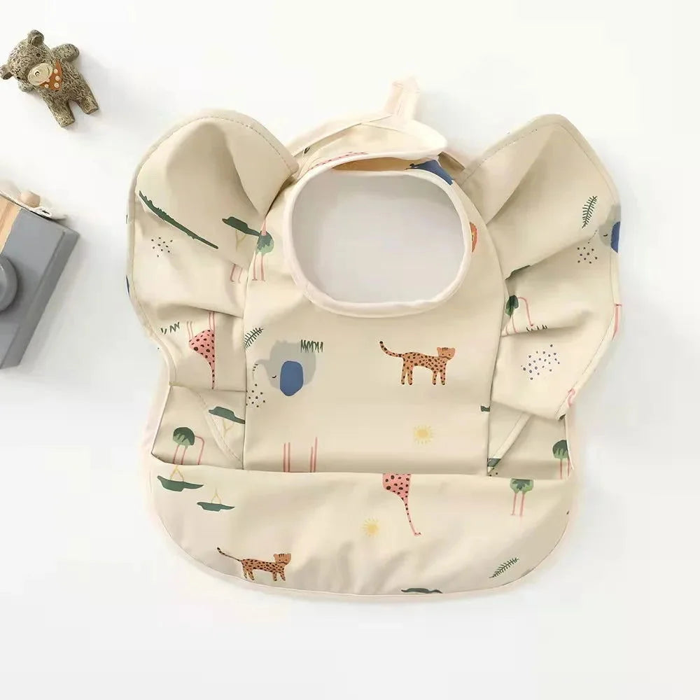 Babador Infantil Angel Wings Lenogue Bege