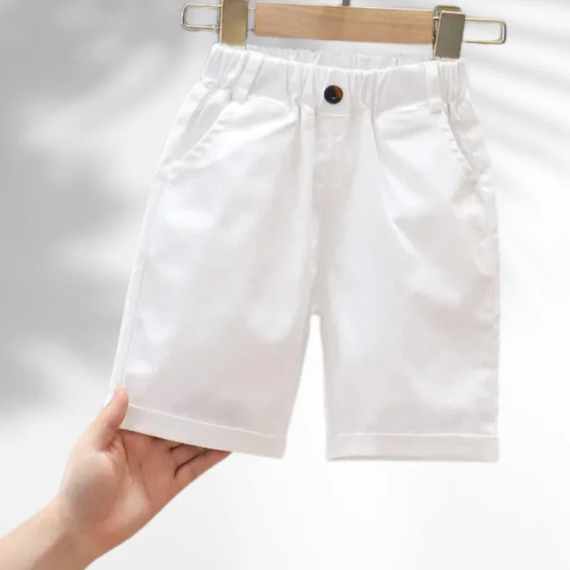 Bermuda Infantil Masculina Joaquim Lenogue Branco / 18-24 Meses