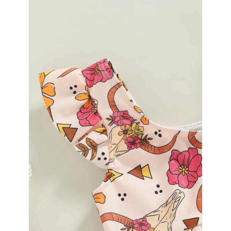 Biquini Infantil Feminino Estampa Flores Lenogue