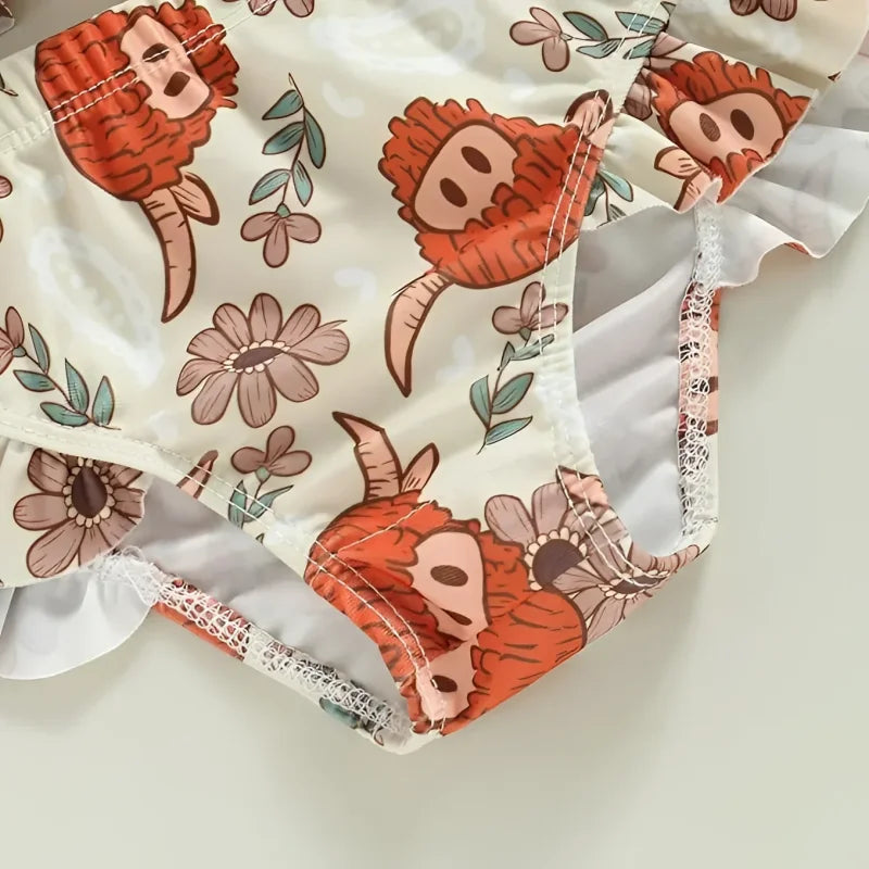 Biquini Infantil Feminino Estampado Lenogue