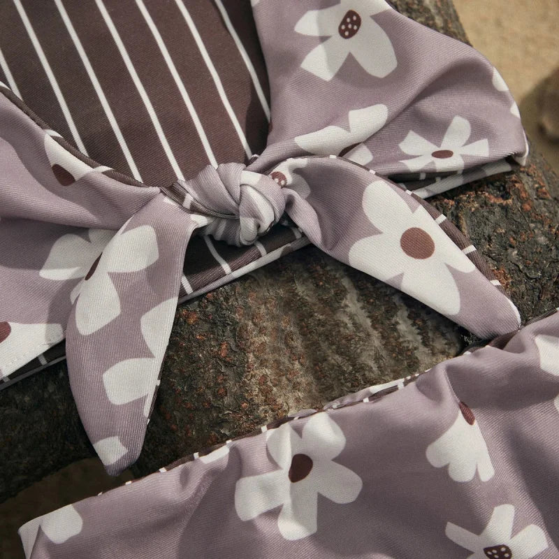 Biquini Infantil Feminino Floral Margarete Lenogue