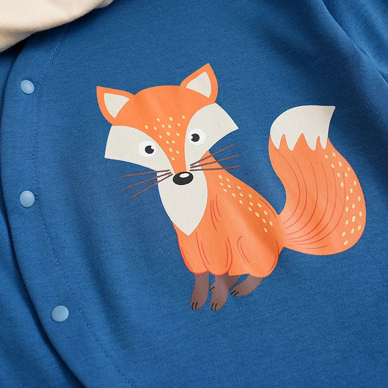 Body Infantil Algodão Confortável Estampa Raposa Lenogue