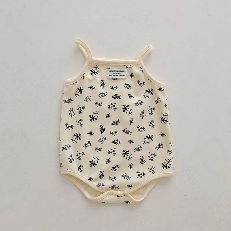 Body Infantil Algodão Minimalista sem Manga Lenogue Folha / 3-6 Meses / 100% Algodão