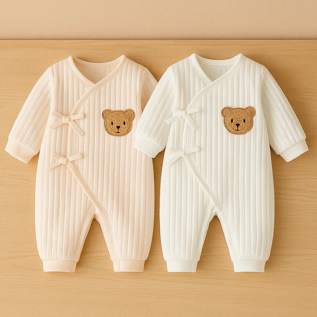 Body Infantil de Algodão Estampa Ursinho Lenogue