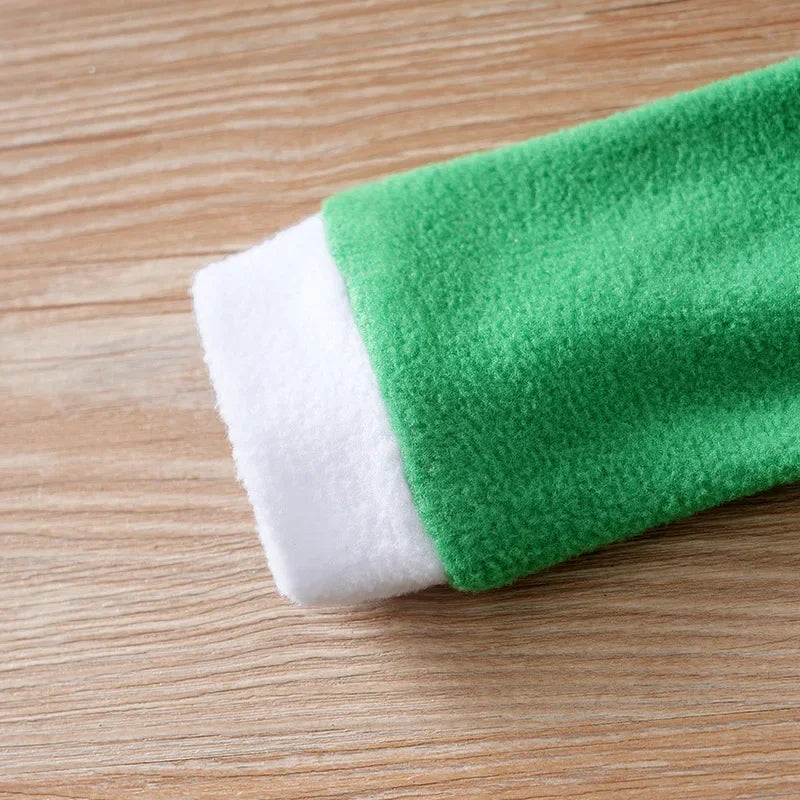 Body Infantil de Poliéster Manga Longa Modelo Duende Verde Lenogue