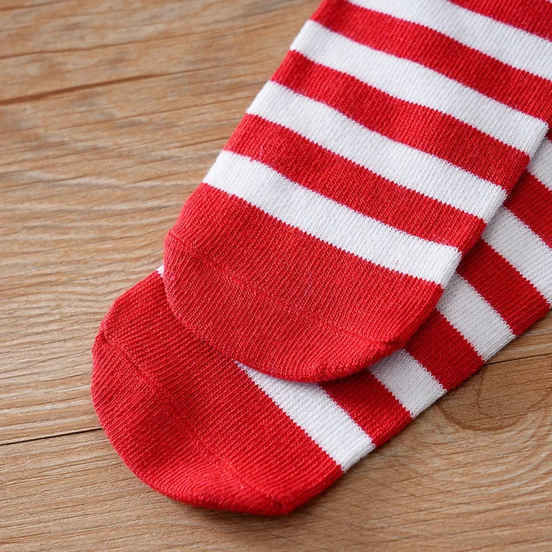 Body Infantil de Poliéster Manga Longa Papai Noel com Meias Lenogue