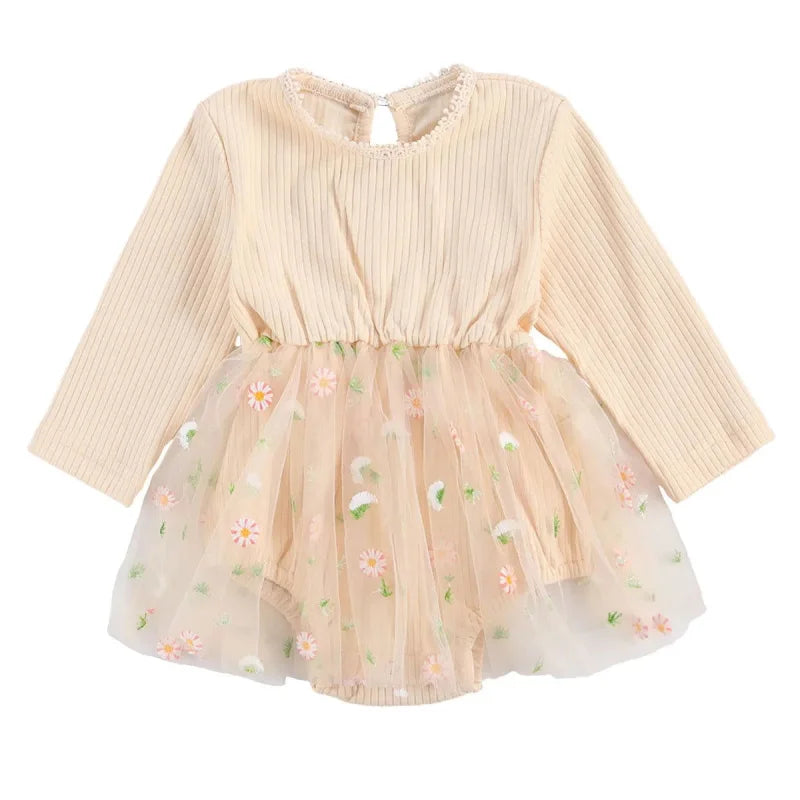 Body Infantil Estampa Margarida Amarelo Lenogue