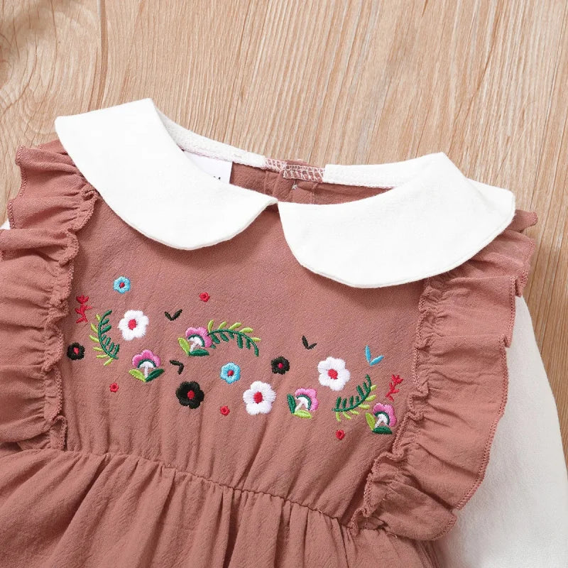 Body Infantil Feminino Estampa Floral Lenogue