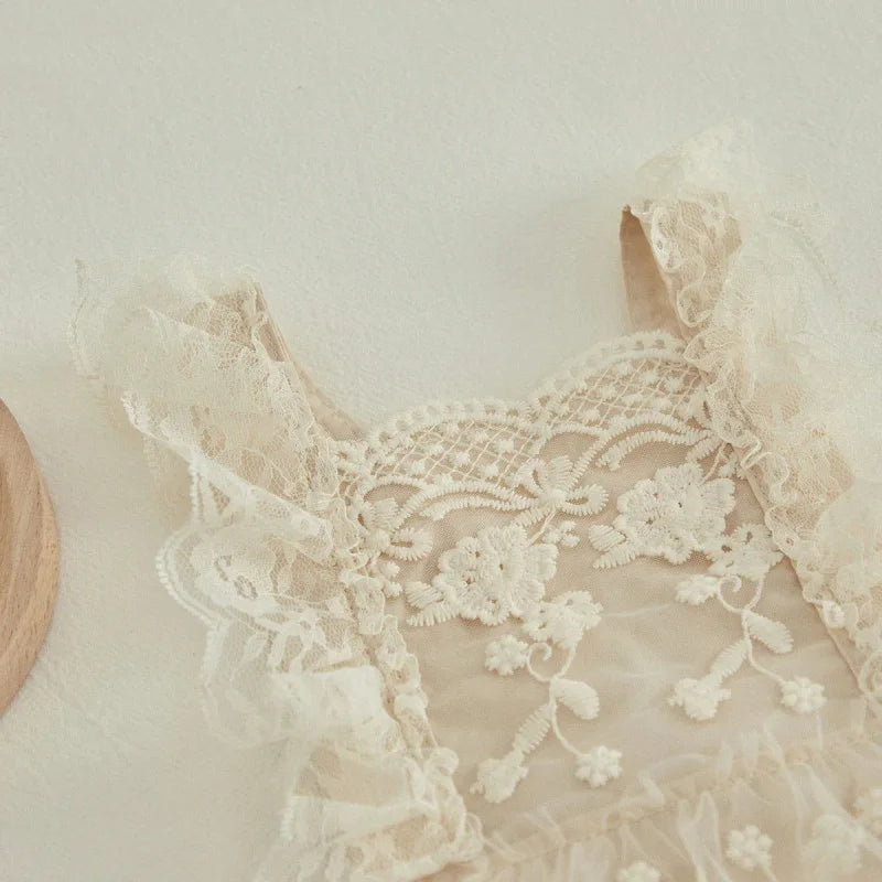 Body Infantil Saia Little Angel Caqui Lenogue