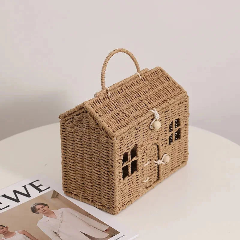Bolsa Infantil Casita Colorida Lenogue Marrom