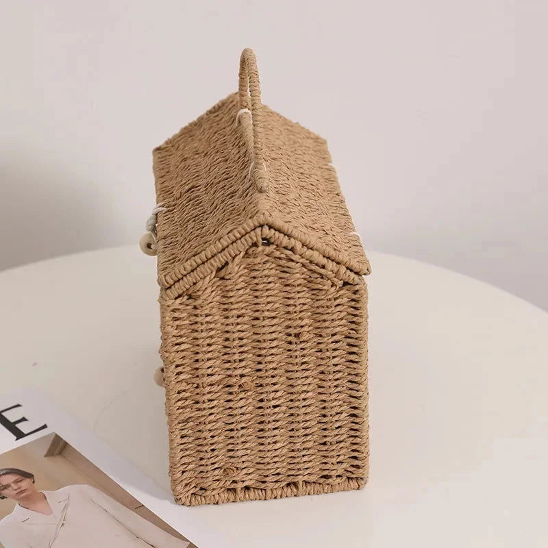 Bolsa Infantil Casita Colorida Lenogue Café