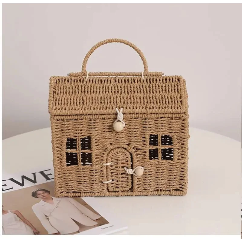 Bolsa Infantil Casita Colorida Lenogue Café