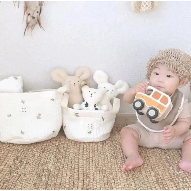 Bolsa Infantil para Fraldas Bordado Urso Bege Lenogue