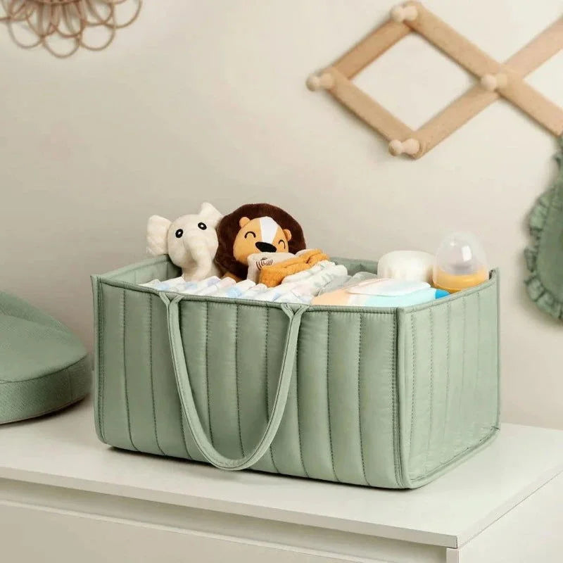 Bolsa Infantil para Fraldas Multifuncional Verde Lenogue