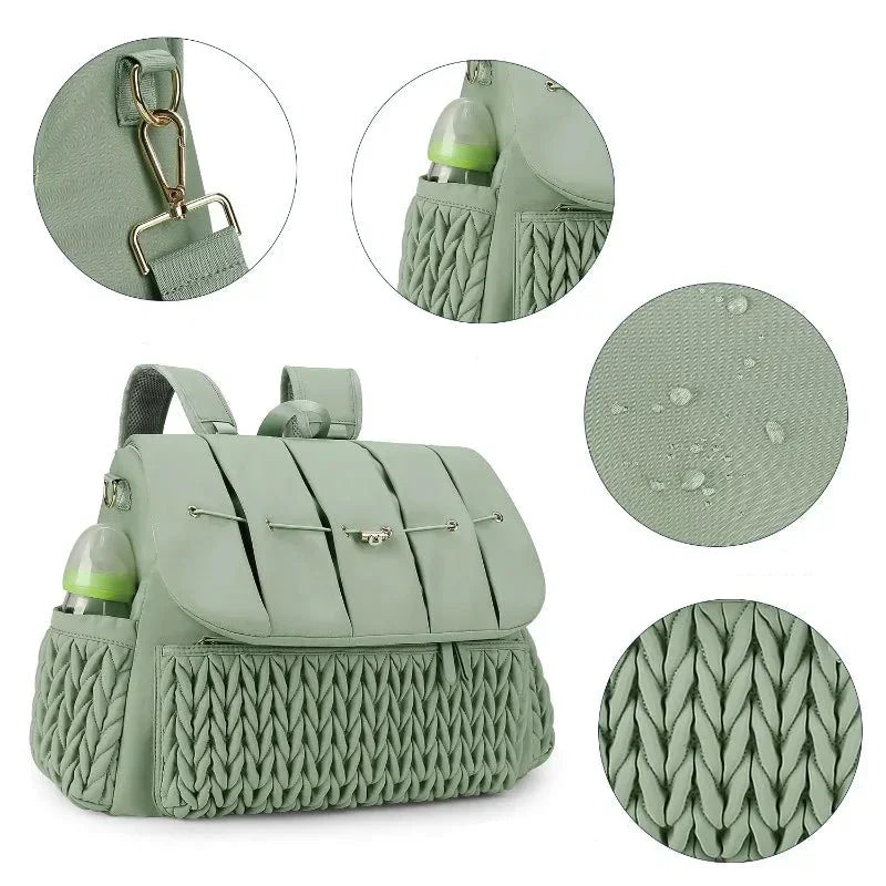 Bolsa Maternidade Infantil Matelassê Bordada Impermeável Lenogue