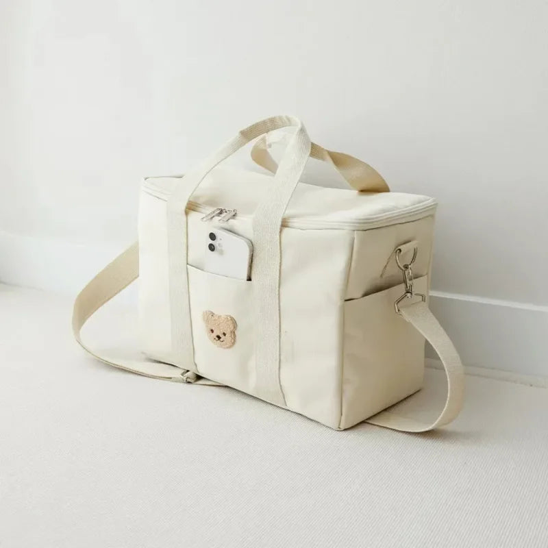 Bolsa Maternidade Infantil Térmica Alta Capacidade Multiuso Lenogue Branco