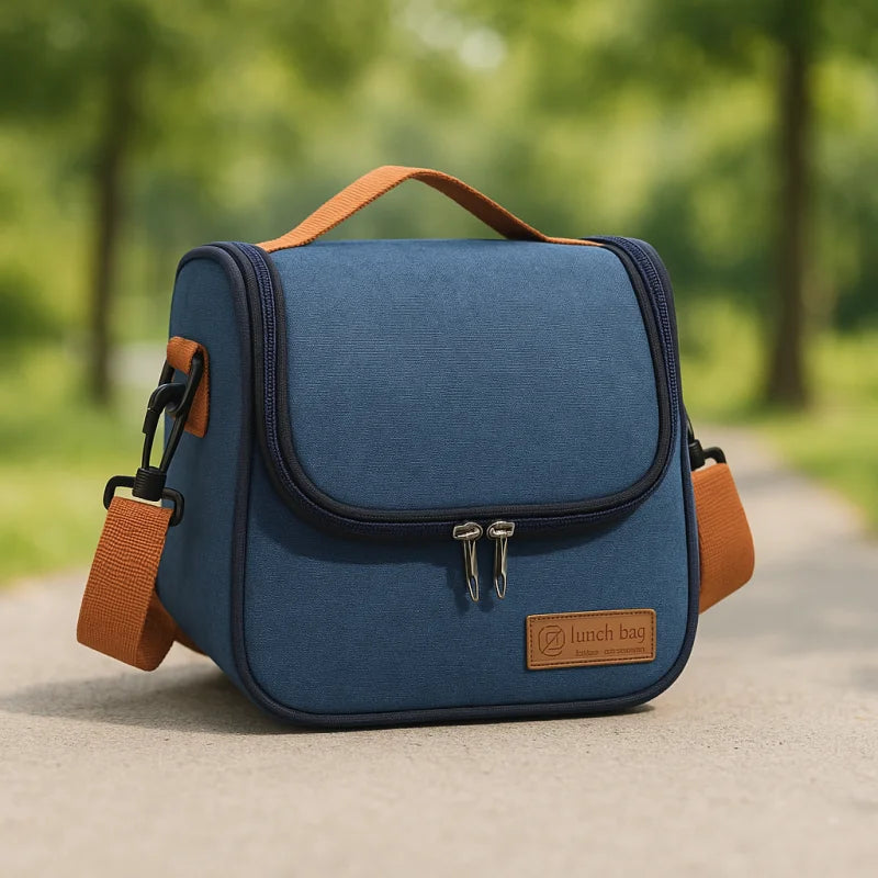 Bolsa Térmica Infantil com Alça Ajustável Lenogue Azul