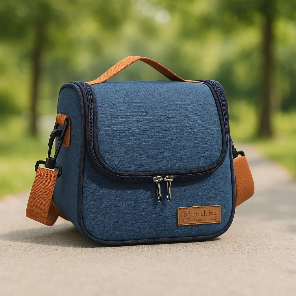 Bolsa Térmica Infantil com Alça Ajustável Lenogue Azul