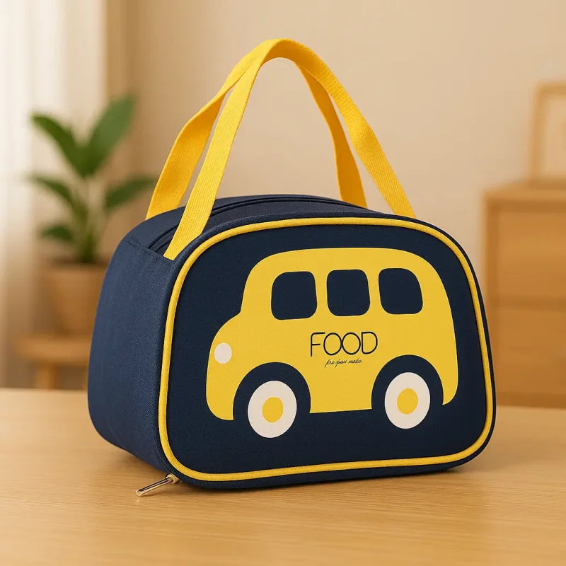 Bolsa Térmica Infantil Estampa Carro Lenogue Azul