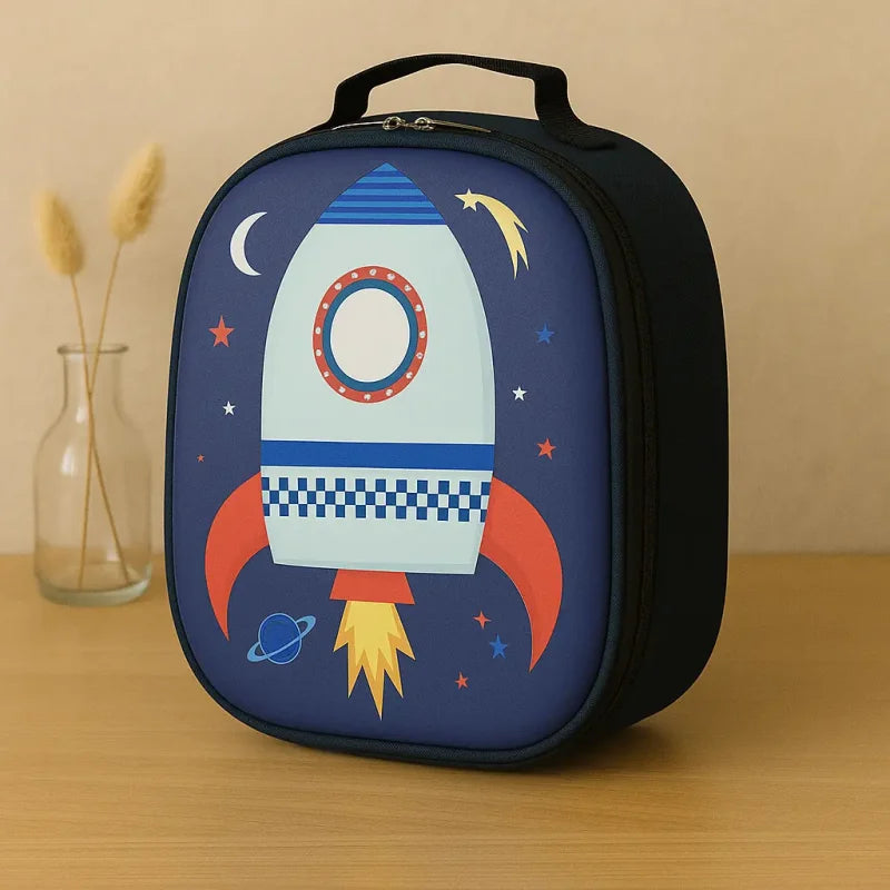 Bolsa Térmica Infantil Estampa de Lúdica Lenogue Foguete