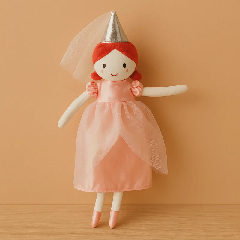 Boneca Infantil de Pano Marjorie Rosa Lenogue Fada