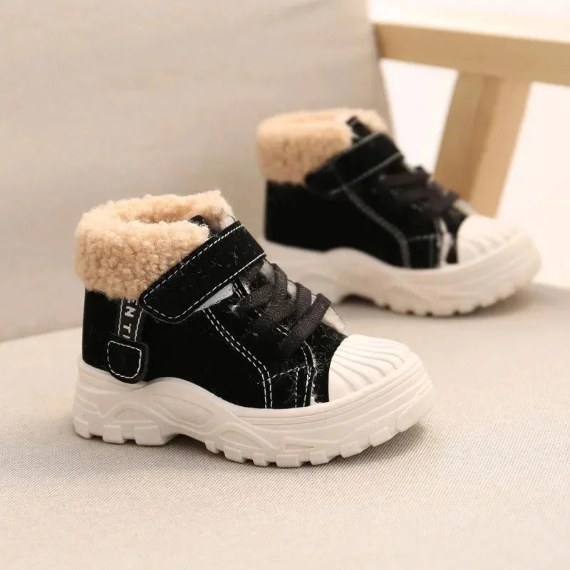 Botas Infantil Curtas Impermeáveis Lumberjack Lenogue Preto / 21-22