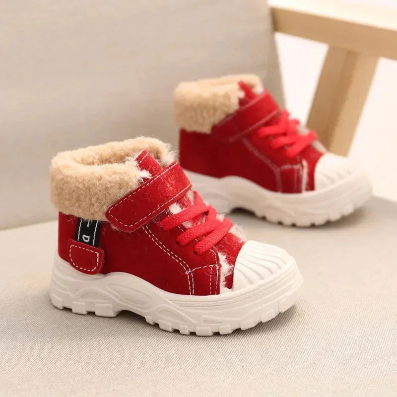 Botas Infantil Curtas Impermeáveis Lumberjack Lenogue Vermelho / 21-22