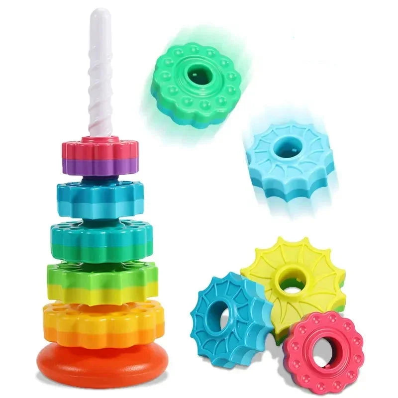 Brinquedo Infantil Anéis Empilháveis Colorido Lenogue 5