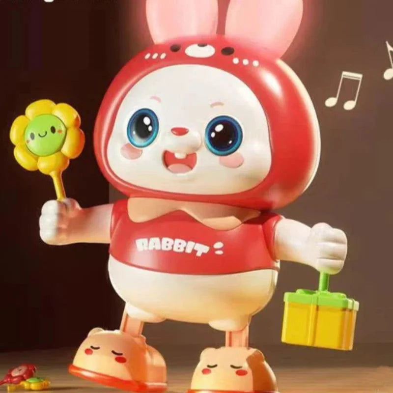 Brinquedo Infantil Dançante com Luzes Colorido Lenogue Coelho