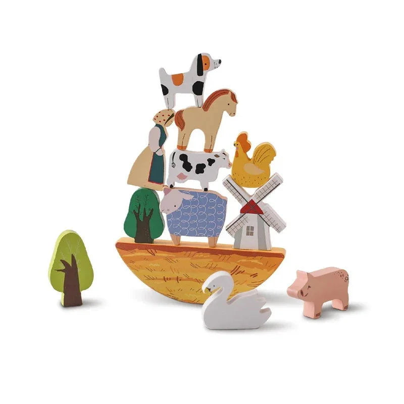 Brinquedo Infantil Fazendinha Montessori Colorido Lenogue