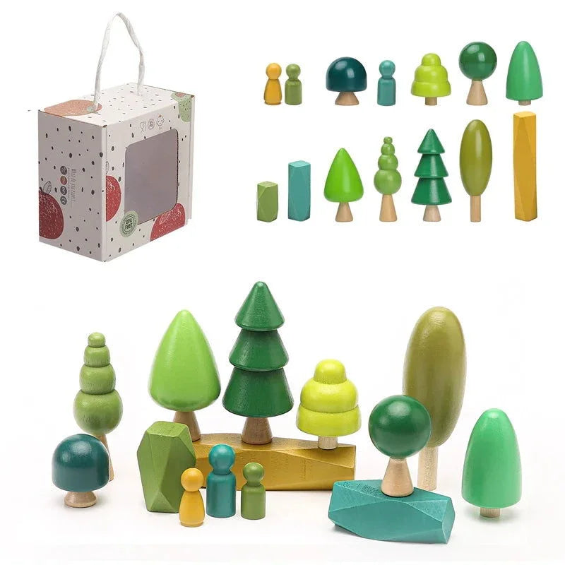 Brinquedo Infantil Floresta em Bloco Colorido Lenogue Maior
