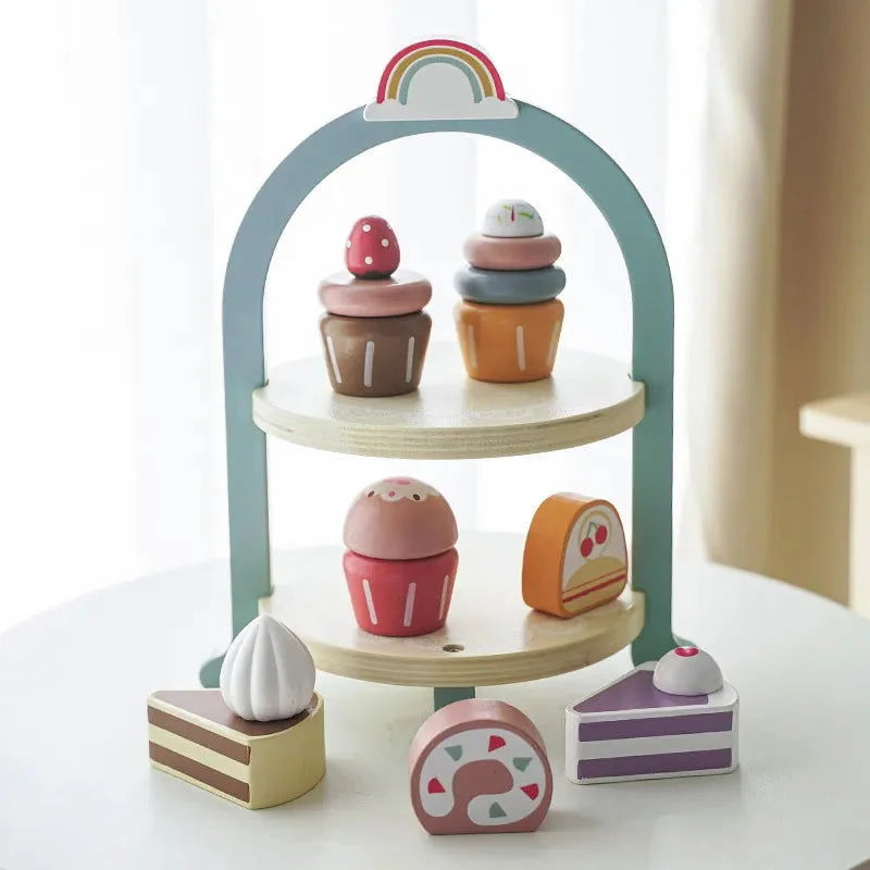 Brinquedo Infantil Madeira Patisserie Colorido Lenogue