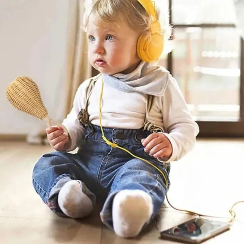 Brinquedo Infantil Sensorial Rattan Chocalho Lenogue