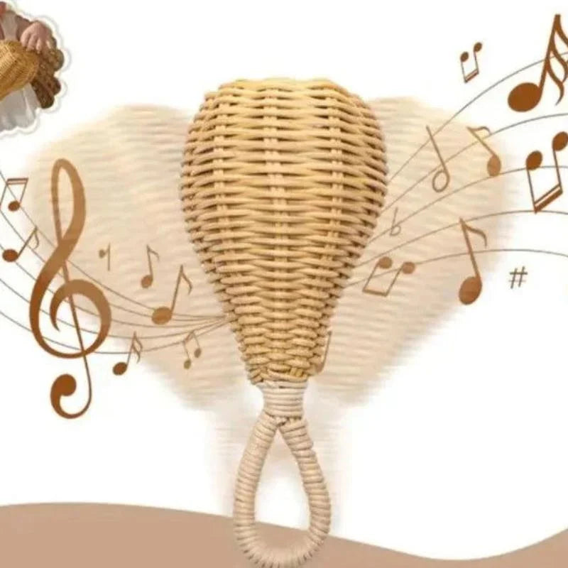 Brinquedo Infantil Sensorial Rattan Chocalho Lenogue