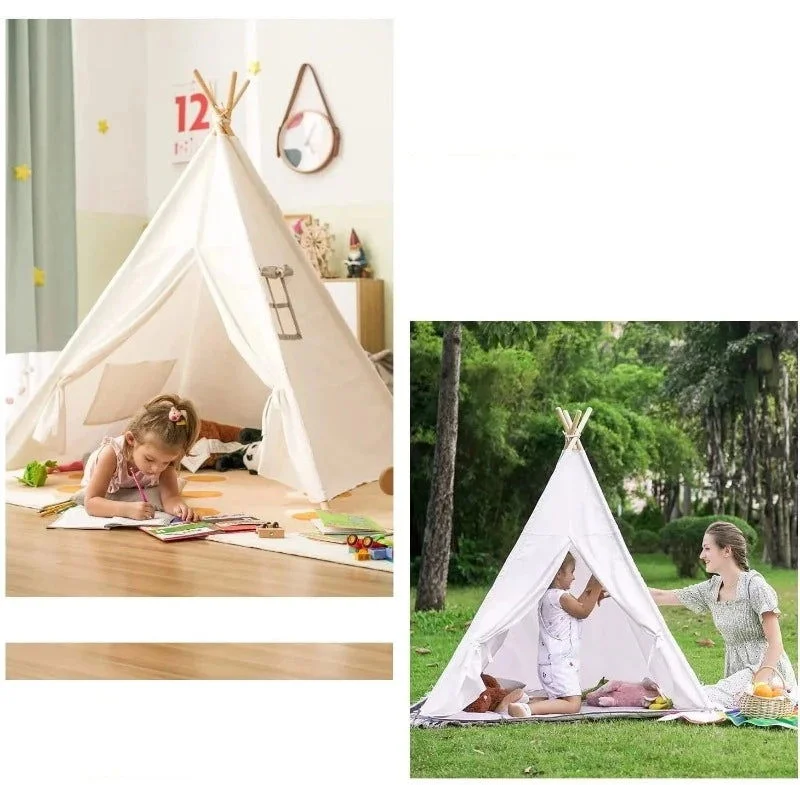 Cabana Infantil Tipi Portátil Branca Lenogue