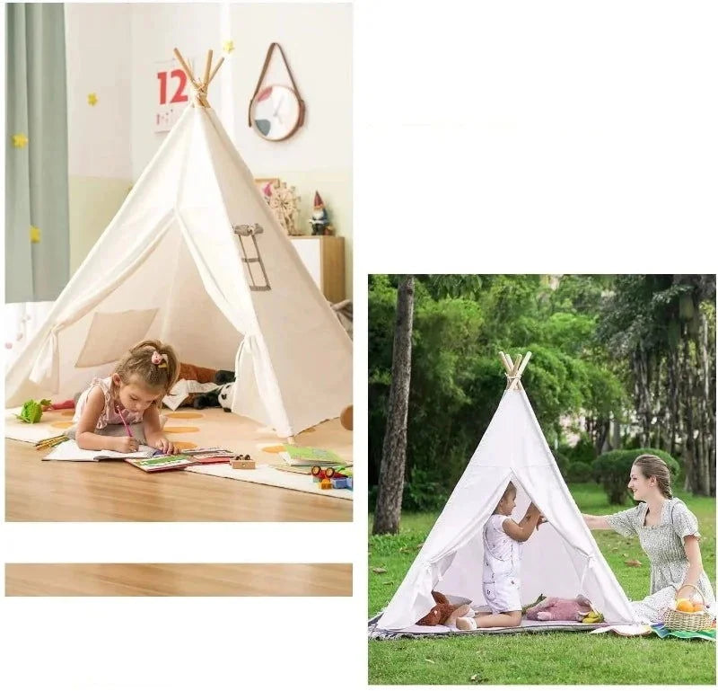 Cabana Infantil Tipi Portátil Branca Lenogue