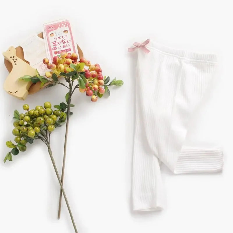 Calça Infantil Canelada Casual Lenogue Branco / 3-6 Meses