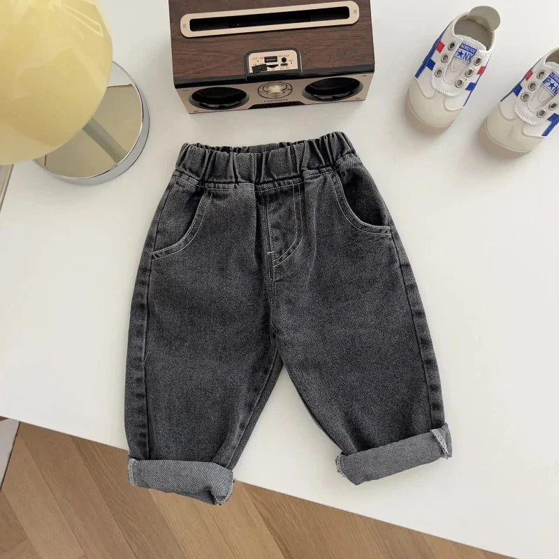 Calça Infantil Jeans Fluffy Denim Lenogue Preto / 6-12 Meses