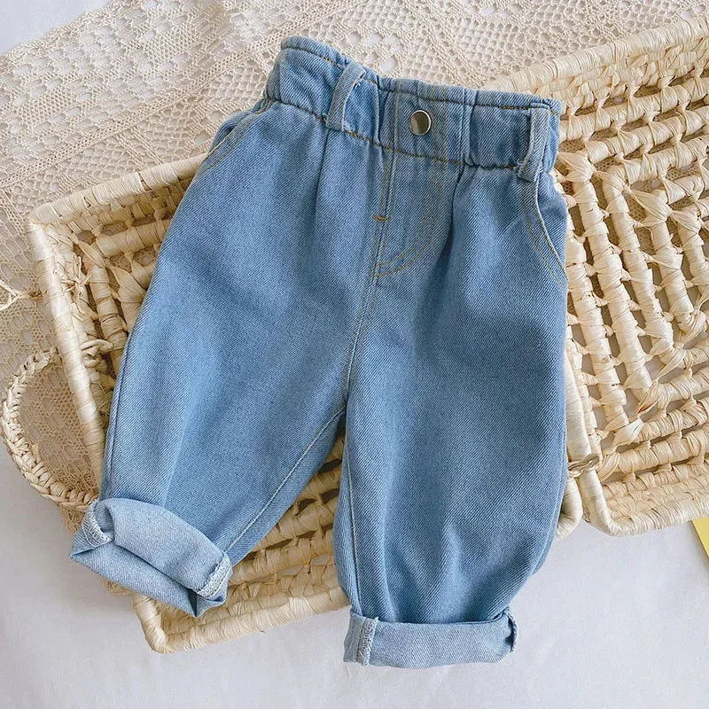 Calça Infantil Jeans Little Adventure Lenogue Azul / 6-12 Meses