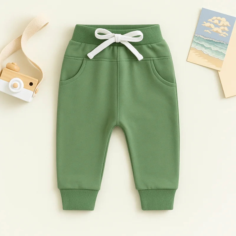 Calça Infantil Moletom de Algodão com Bolso Lenogue Verde / 3-6 Meses