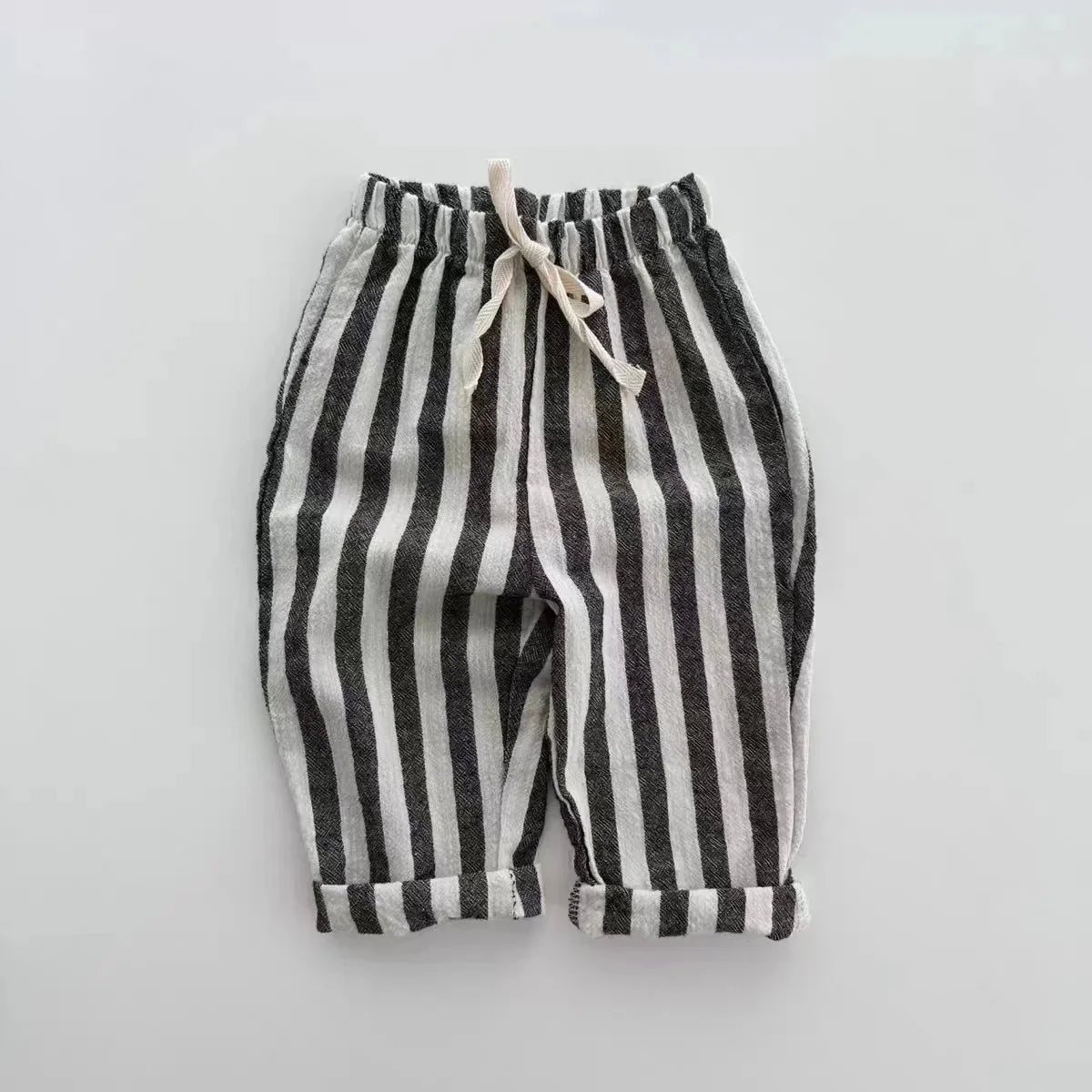 Calça Infantil Pippó Listrado Lenogue Preto / 6-12 Meses