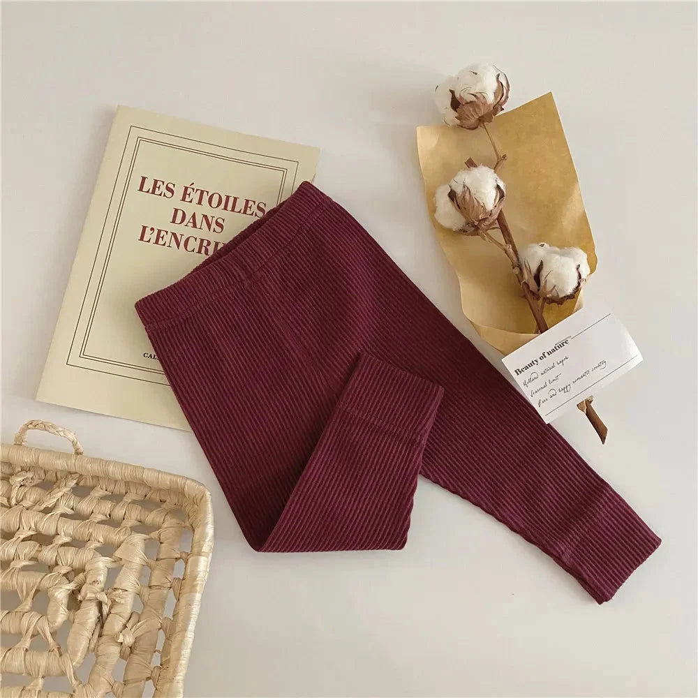 Calça Legging Infantil Algodão Lenogue Vermelho / 3-6 Meses