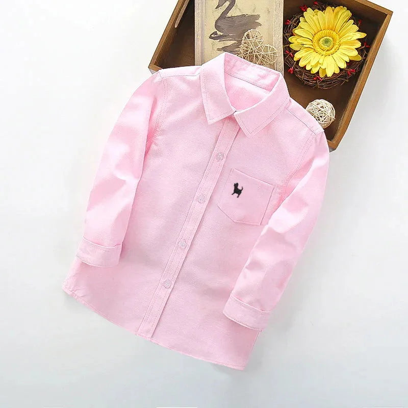 Camisa Infantil Masculina João Lenogue Rosa / 3-4