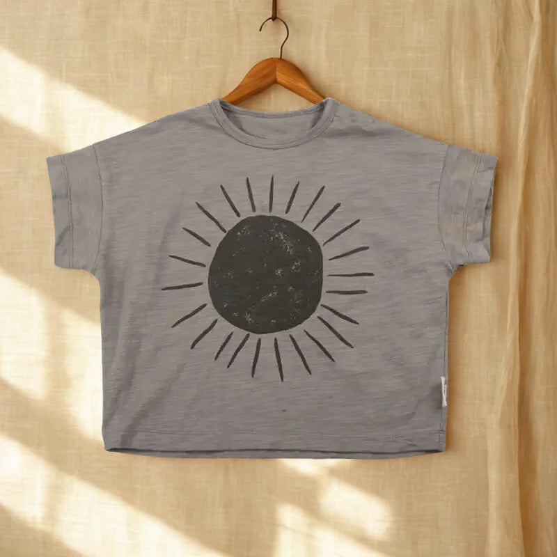 Camiseta Infantil Aquarela Lenogue Sol / 18-24 Meses