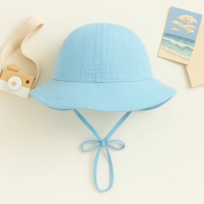 Chapéu Infantil Algodão Laços e Mini Estampas Lenogue Azul